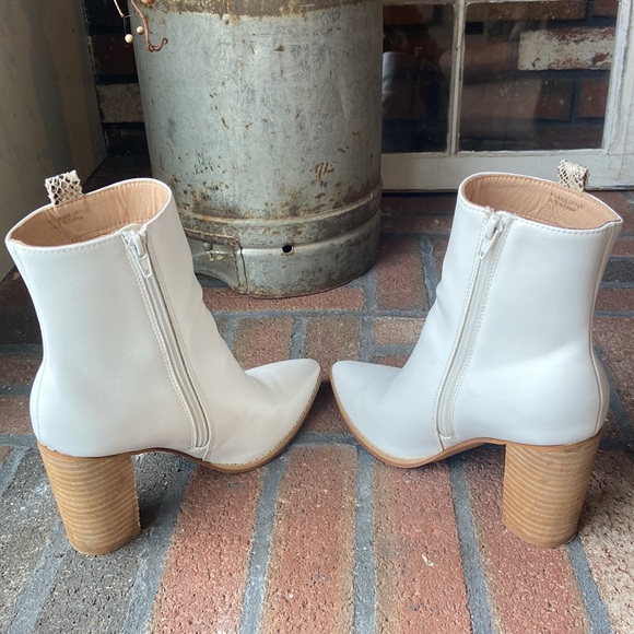 Grit and Grey IVORY Python Strip Booties - Picture 8 of 8